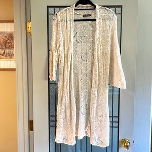 Lacey duster, ecru, L (12)